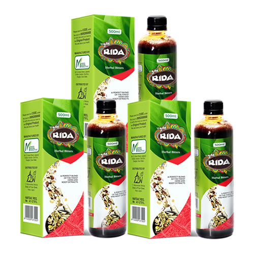 RIDA Herbal Bitters 500ml - Non Alcoholic x3